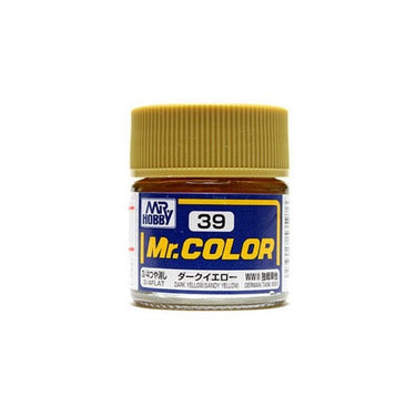 Mr Hobby (Gunze) C039 Mr Color Flat Dark Yellow Sandy Yellow Lacquer Paint 10ml